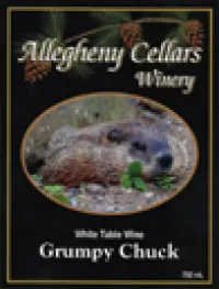 Bottle of Grumpy Chuck White Wine