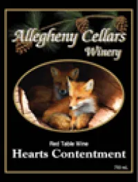 Bottle of Hearts Contentment Red Wine