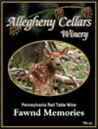 Bottle of Fawnd Memories Blush Wine