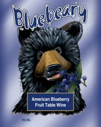 Bottle of Bluebeary Fruit Wine